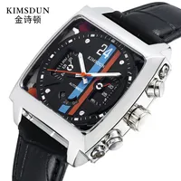 

KIMSDUN Luxury Automatic Mechanical Mens Watches fashion sport Wristwatch Leather Business Watch No Battery Watch Wristwatches