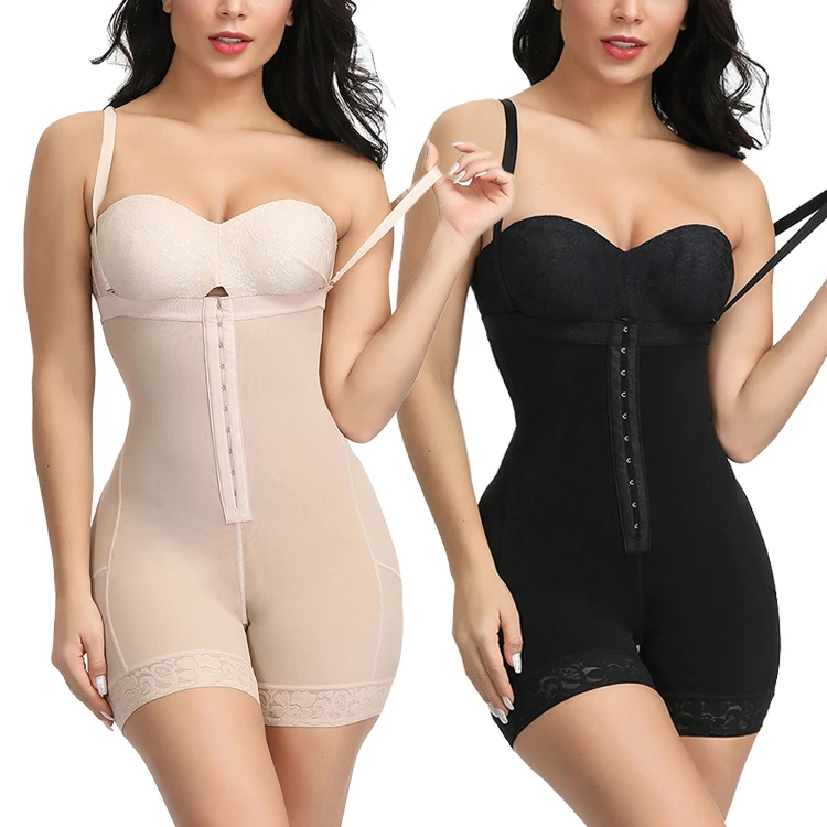 
New Design Adjustable Hooks High Waist Tummy Control Compression Full Body Shapewear 