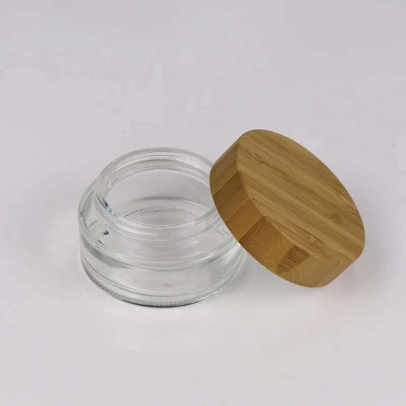 高品质 15g 30g 50g 化妆品包装护肤霜竹玻璃罐出售