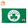 Customized size nba Boston Celtics flags banner nba banner /flag / with sleeve and two grommets