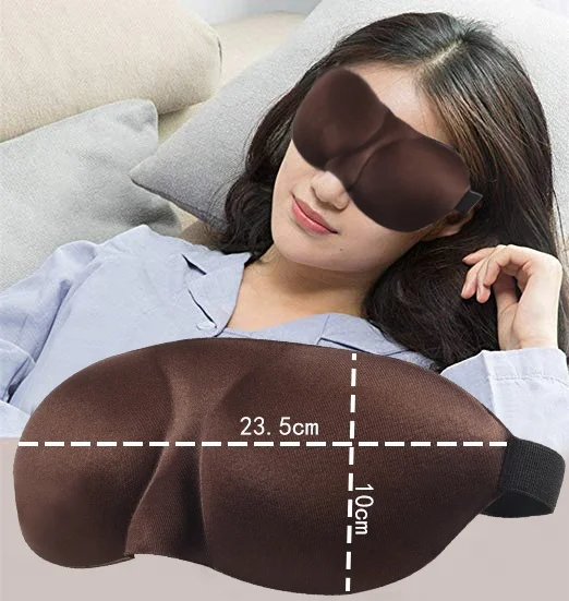 

Wollet Health Negative Ion Eye Mask ----100% Block Out Light, Brown