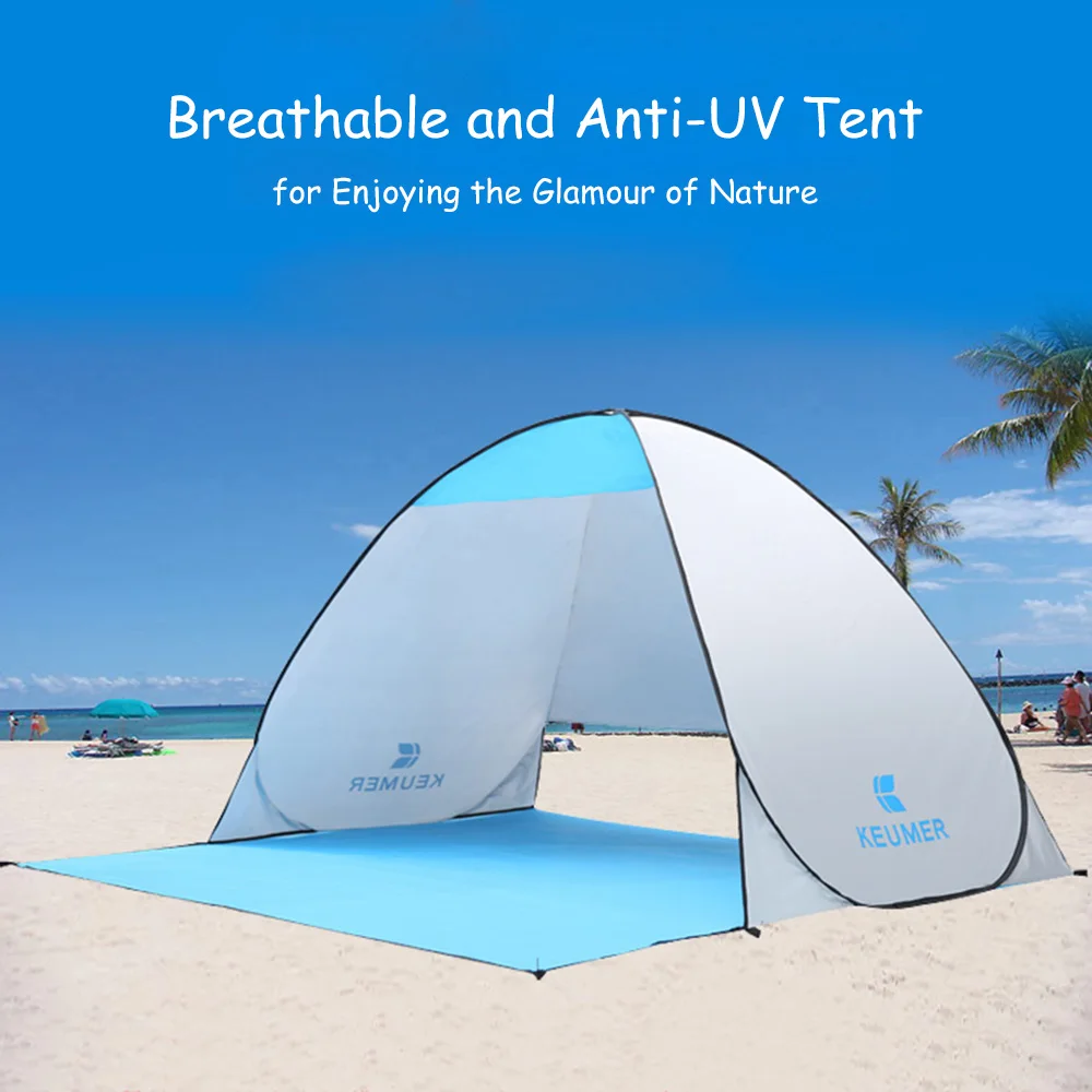 

Alibaba express quality beach tent in 3 colors camping tent in Amazon FBA camping beach tent, Blue/green