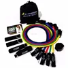 China Factory Bodybuilding Equipment Soft Chest Expander Fitness Resistance Tube Band Set 11PCS