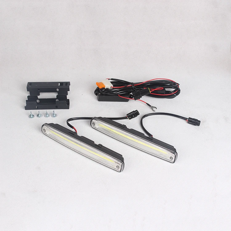 
Carcob Hot Sale Universal Drl Cob Light Car 12V Daytime Running Light Auto Led Strip With Turn Signal Lights 