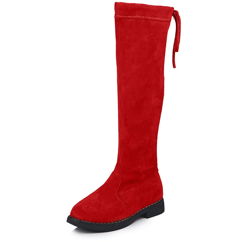 
Girls Knee Boots Shoes Princess Children High Boots New Winter Rubber Boots 