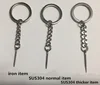 Manufactory Small Metal Items Durable Ideal For Kid's Toy And Doll Stainless Steel Keychain Shaft Key Chain Ring And Chain