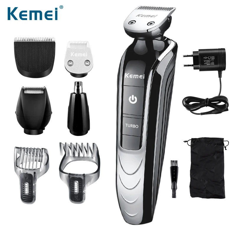 

Kemei KM-1832 Multifunction 5 in 1 rechargeable hair trimmer electric hair clipper