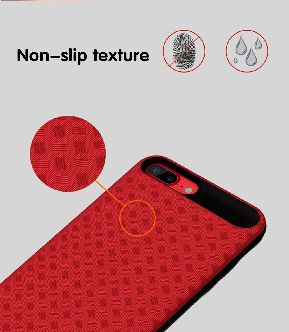 Portable power bank power case cover charger for iPhone 6 6s 7 8 battery case