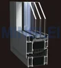 European standard thermal break aluminium triple pane passive house windows