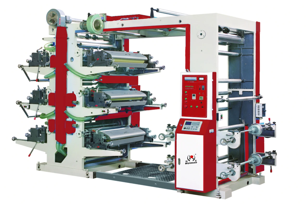 
4 Color Plastic Film Bag PP PE Roll Flexo Printing Machine 