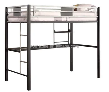 High Quality Metal Steel Loft Bunk Bed With Full Desk For