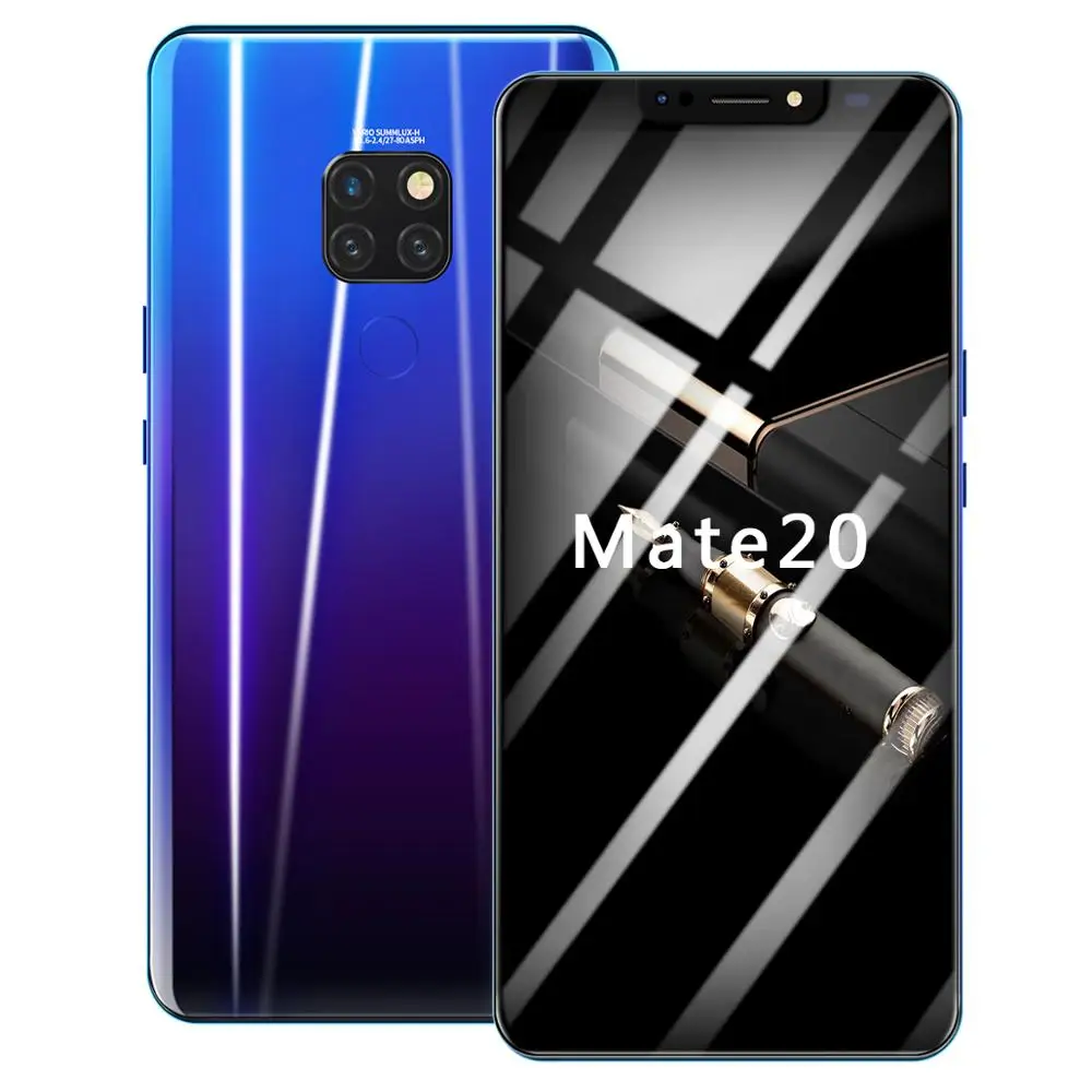 

NOT ORIGINAL MODEL 6.1 cheap big screen Android OS 8.1 System Face recognition mobile phone, Black;gold;blue