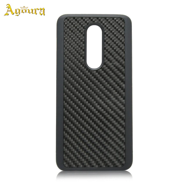 

2019 New TPU+PC Carbon Fiber Phone Case For One Plus 6, Black