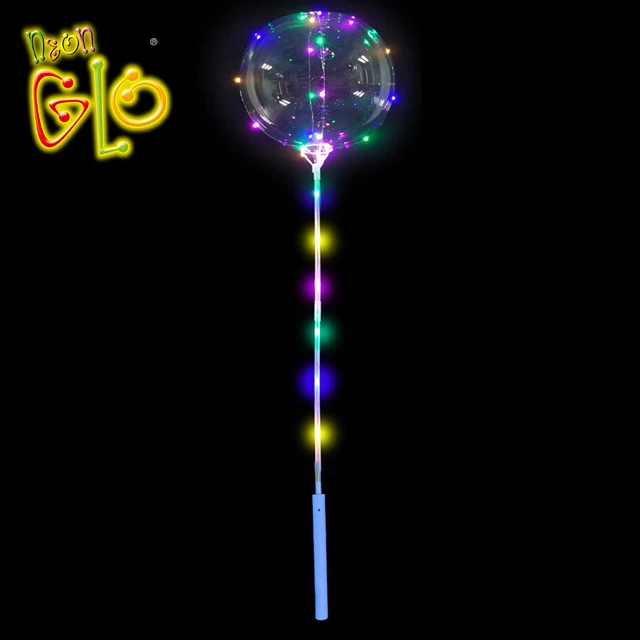 
18 inch LED string round bobo balloon for wedding party 