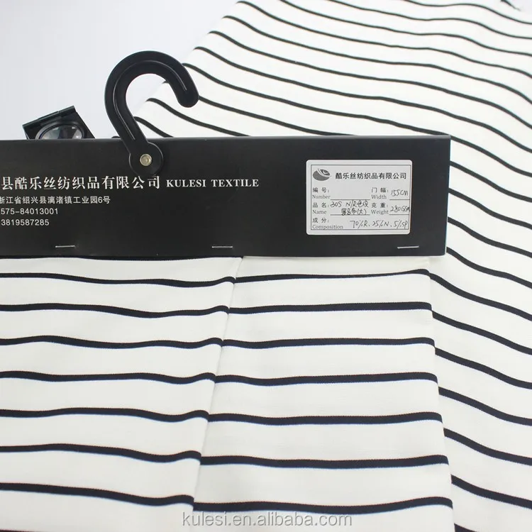 
china suppliers Factory 40s viscose nylon spandex knitting roma Dyed fabric Strong hygroscopicity 