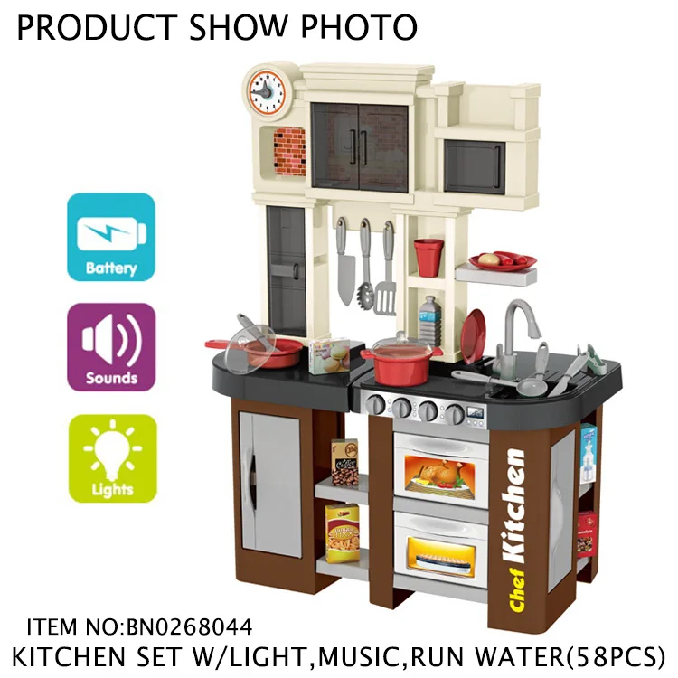 play kitchen set with running water