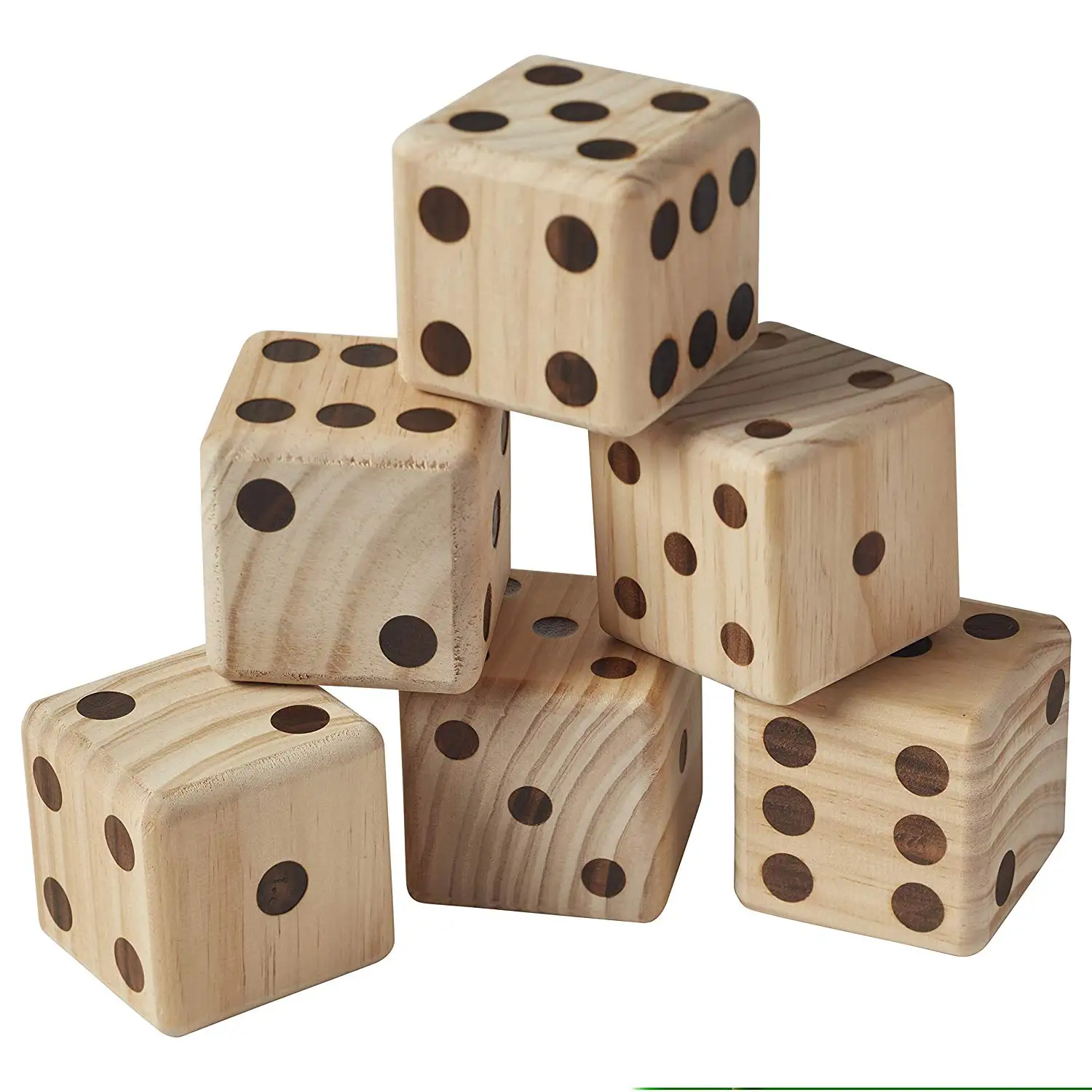 

Outdoor game custom 6 sided wooden dice, Customized color