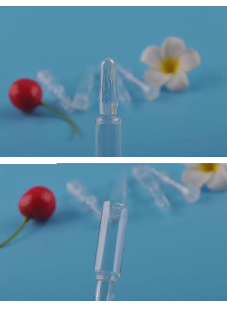 Vial Colored Disposable Empty Plastic Serum Cosmetic Ampoule Bottle 1ml