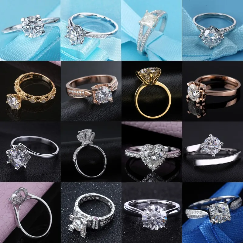 Latest Fashion Jewelry Engagement Oval Moissanite Gold Ring Buy