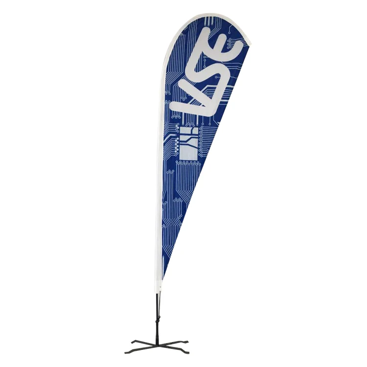 Custom made style outdoor advertising beach feather flag