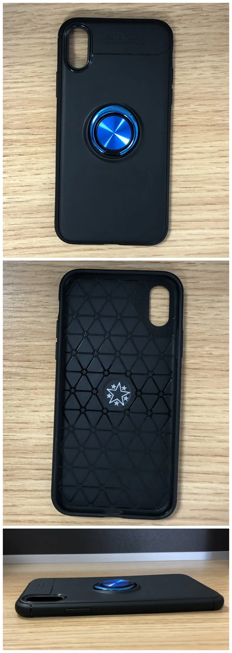 Magnetic Car Mount Hidden Kickstand Phone Case For iPhone Xs XsMax, Shockproof Back Cover Case For iPhone X Mobile Accessories