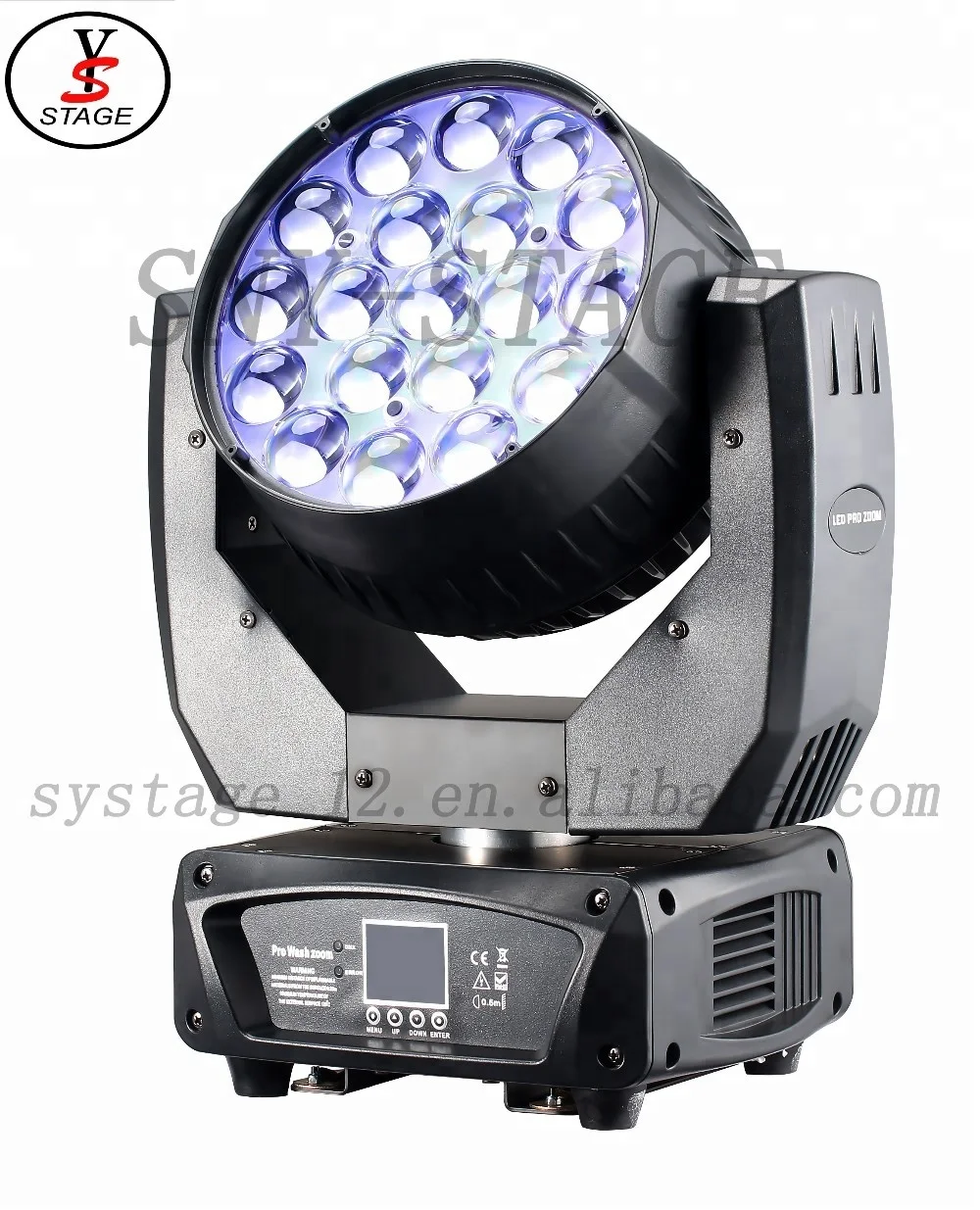 

SY Stage Lighting wash moving head Mac Aura 19*15w/40w led