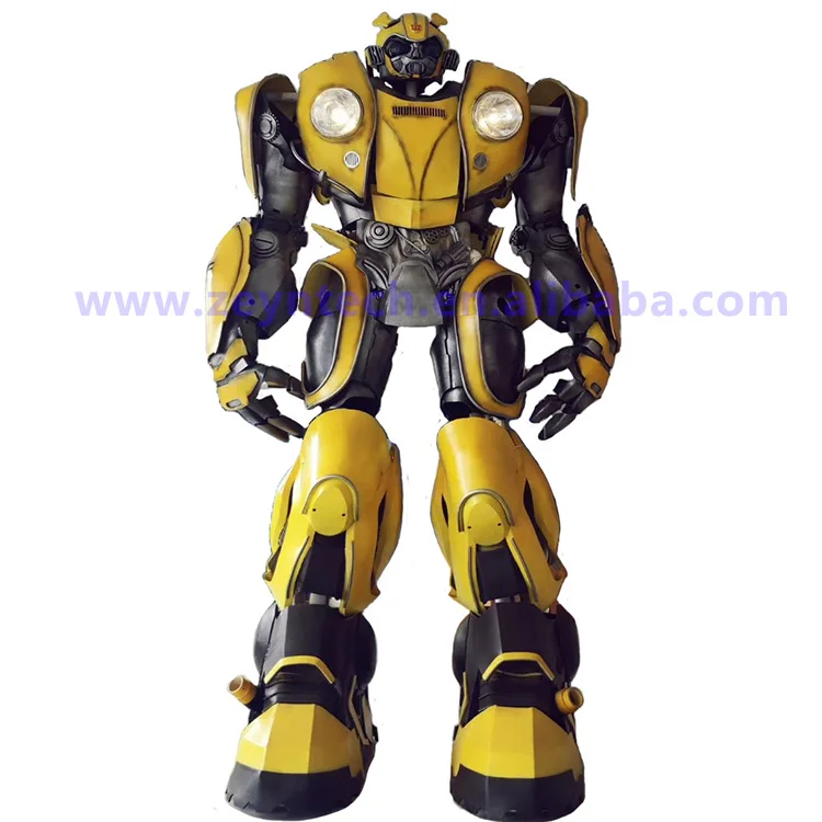 

Custom Robot Transformers Bumblebee Cosplay Costume Suit, Yellow