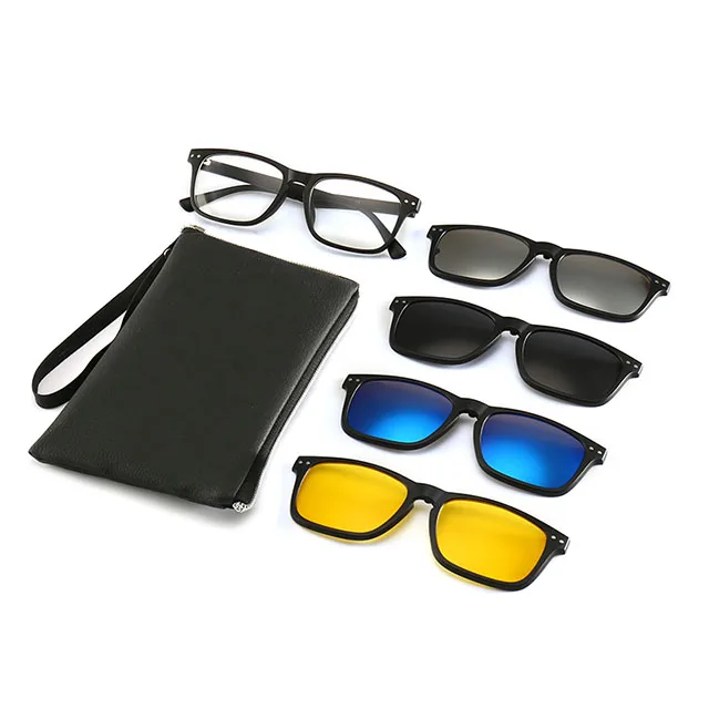 

DLC2296 TR 4 in 1 Magnetic TR90 Clip On Sunglasses