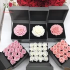 JUNIO Grade A bonne qualité fleur conservée et de vraies Roses naturelles éternelles conservées comme cadeaux