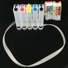 T2621 T2631 T2632 T2633 T2634 Empty CISS With Chip For Epson XP600 XP605 XP700 XP800 XP610 XP615 XP710 XP810 5 Color Printer