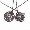 Alibaba france architectural elements black plated laser cut pendant necklace jewellery