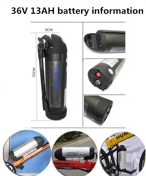 Excellent 36V 13AH Kettle Battery Electric Bike Kit 350W 500W Front/Rear Motor Optional With Pedal Assist Ebike Kit 6