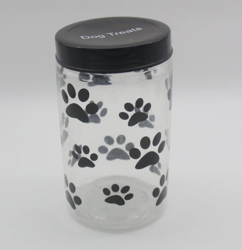 Large Cheap 1000ml 32oz Clear Pet Plastic Dog Treat Jars Buy Treat Jars For Dogs,Dog Treat Jar