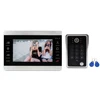 4 wire 7 inch wired keypad video door phone with id card function intercom
