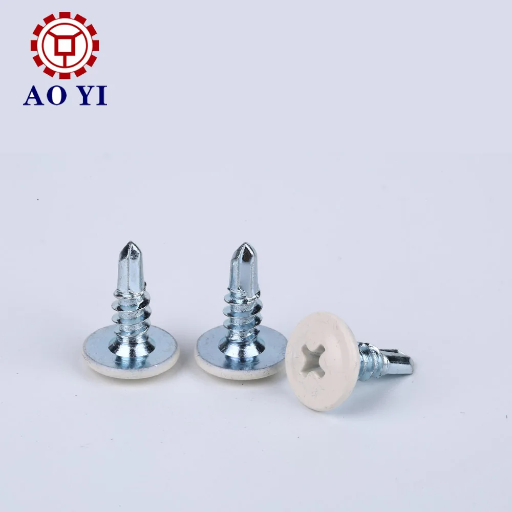
Galvanized stainless steel wafer head self drilling screws 