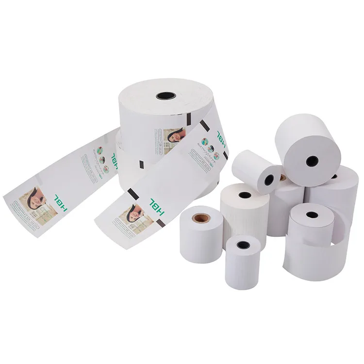 Top Coated Bank ATM Printing Thermal Paper Roll for POS Machine
