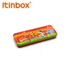 Hot sale promotion custom printed kids cute pencil tin box hinged