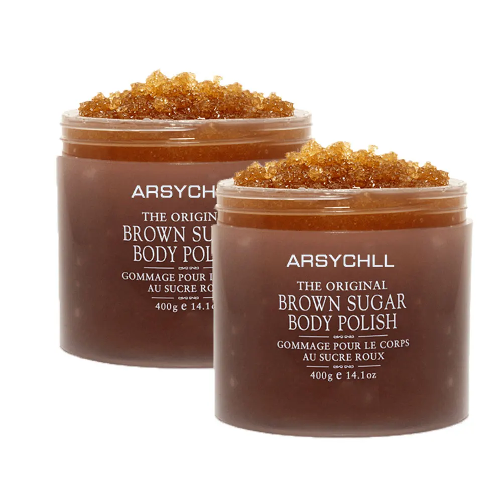 
Wholesale organic dead sea salt exfoliating remove dead skin brown sugar body scrub for body care 