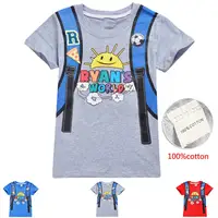 

2019 hot Ryan Toys Review printed youth t shirt stock no moq printed Ryan Toys Review t shirt supplier from China