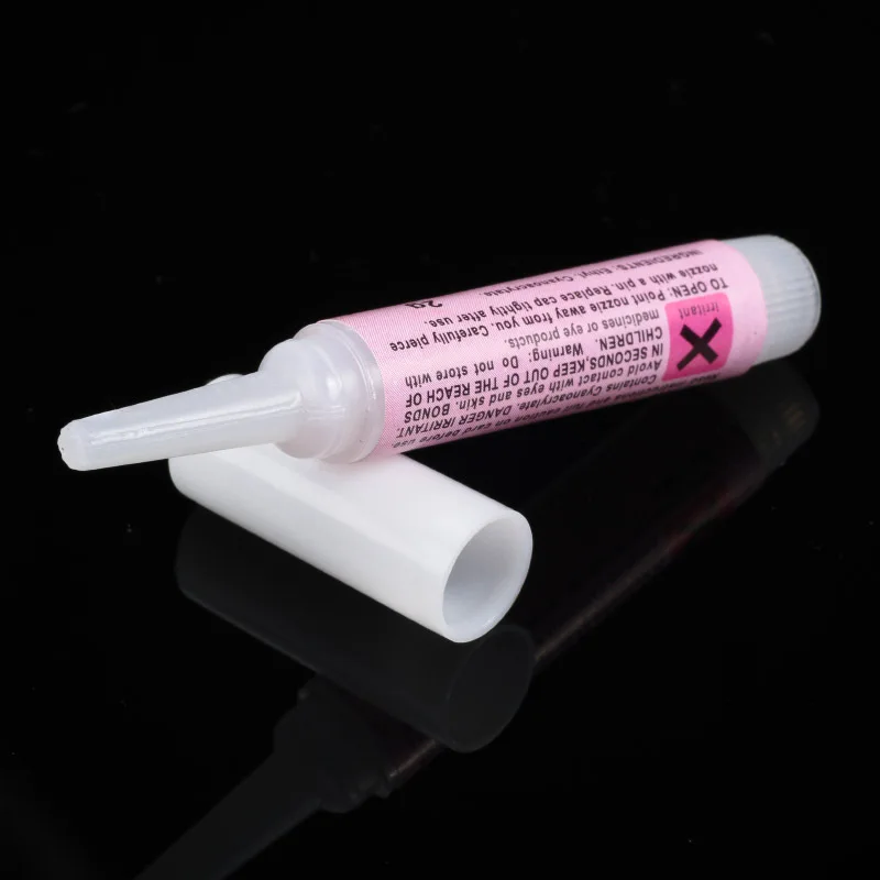 

2g Mini Professional Beauty Nail False Art pink nail glue, As pic