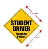 Reflective Student Driver Please Be Patient Magnetic Sign