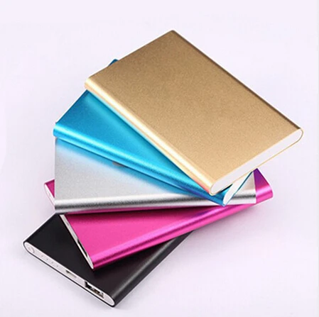 

USB 5000mah Power Bank Portable Battery External Pack Charger Emergency Battery Charger Powerbank, Gary/golden/silvery