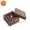 Custom cheap wooden six pack ring display jewelry box