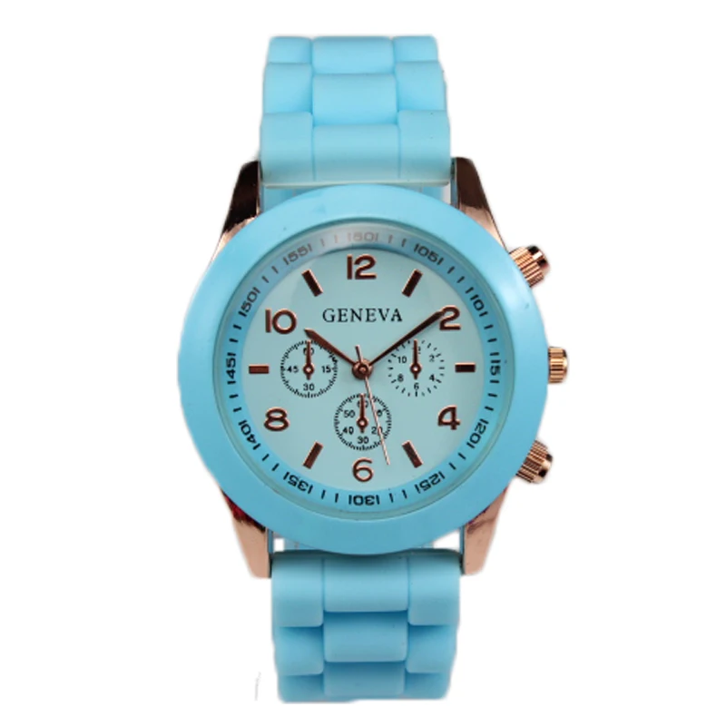 

Fashion Wrap Quartz cheap Watch Several Colors Candy Colors Black Head Silicone Watch Wrap Jelly silicone geneva Watch