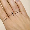 925 silver jewelry simple five finger ring set for women LYR0018B