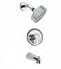 Concealed Bath Tub Rain Top spray shower single handle mixer Shower Faucet set