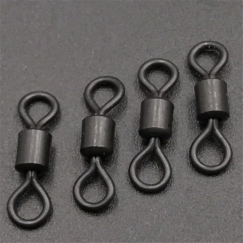 

UK 8 Rolling swivels for carp fishing matte black