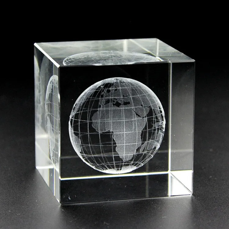 3d Laser Etched Crystal Block Jesus Hallelujah Glass Cube With Led ...