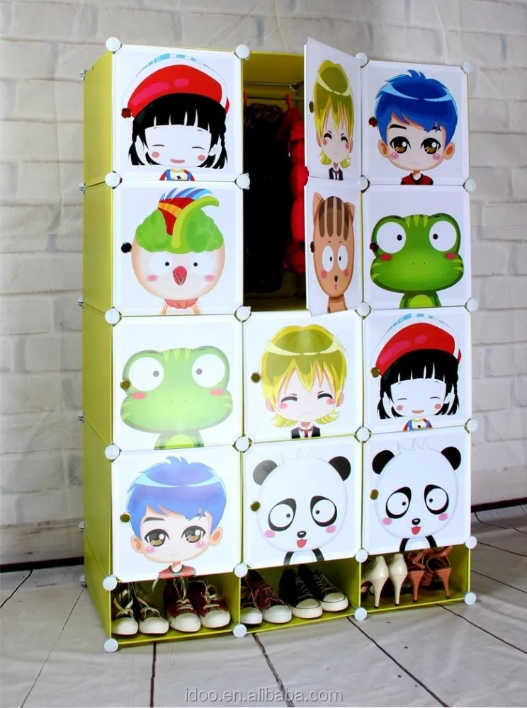 DIY niños Plastic armario/estilo antiguo chino armarios/DIY armario de