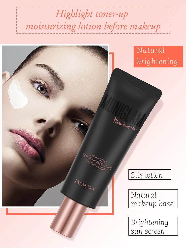 Factory direct sale concealing brightening moisturizing makeup illuminator primer for face